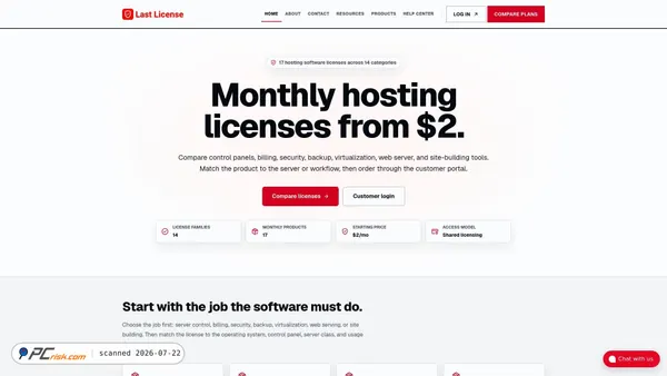 lastlicense.com screenshot