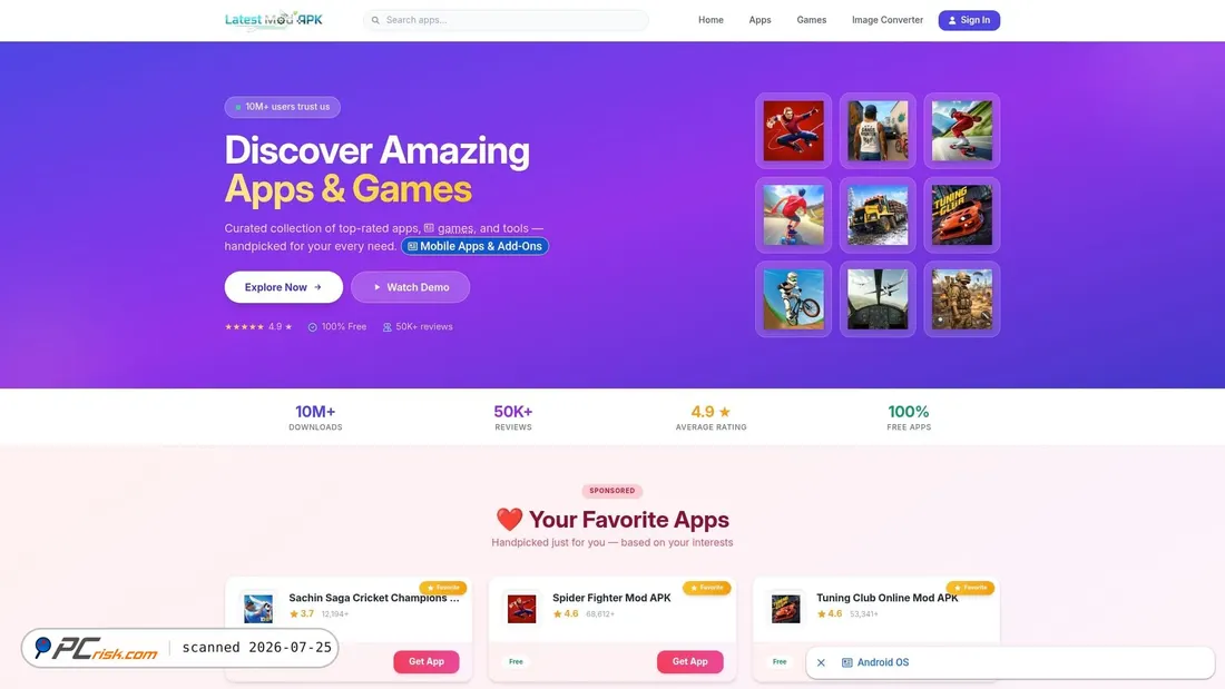 Screenshot of latestmodapk.com