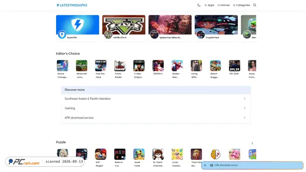 Screenshot di latestmodapks.com