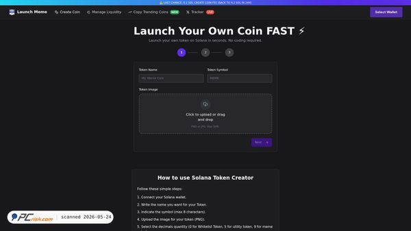 launchmeme.fun screenshot