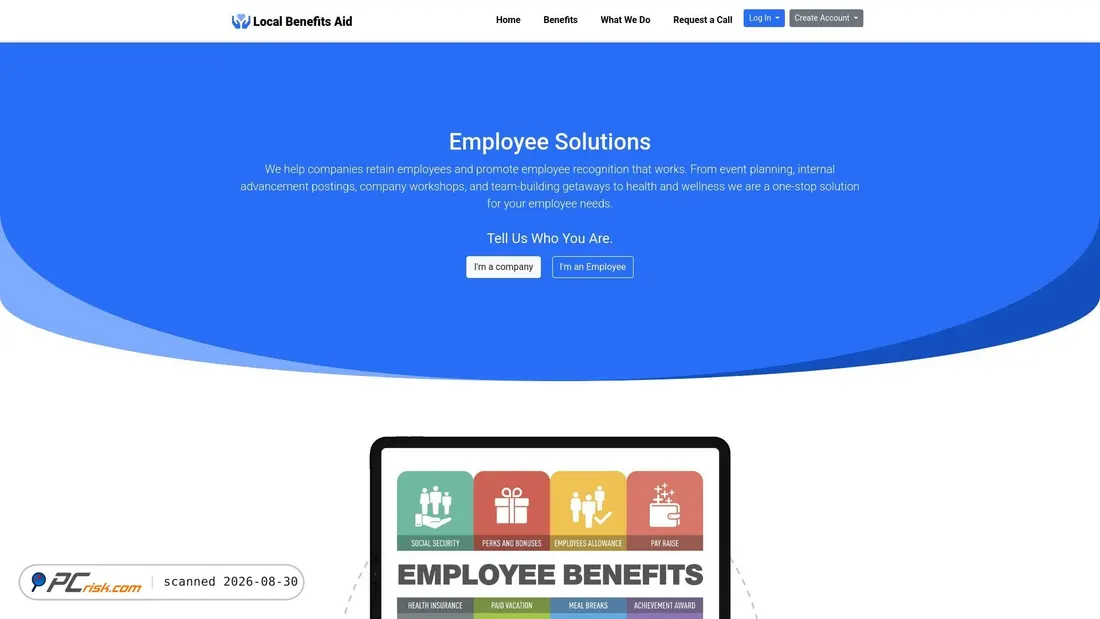 Screenshot of lclbenft.com