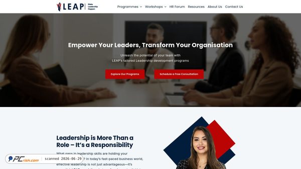 leapleadership.ie screenshot