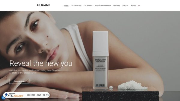 leblanc-skincare.com screenshot