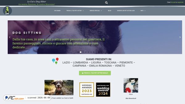lecatedogsitter.it screenshot