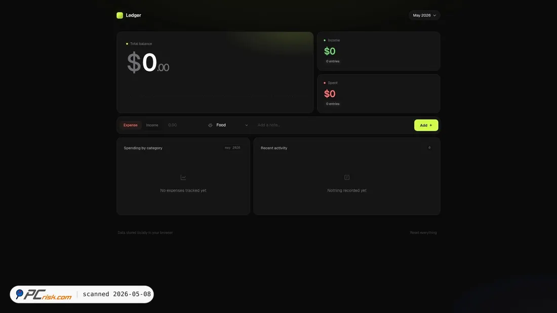Screenshot von ledger-cey.pages.dev