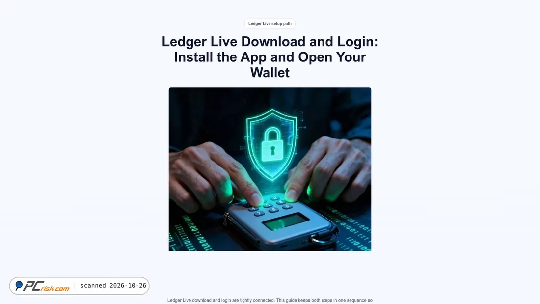 Screenshot von ledger-lives-connect-us.com