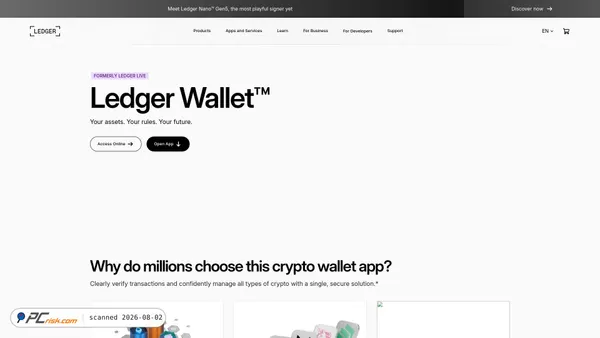 ledger-wallet-app-xxa8.vercel.app screenshot