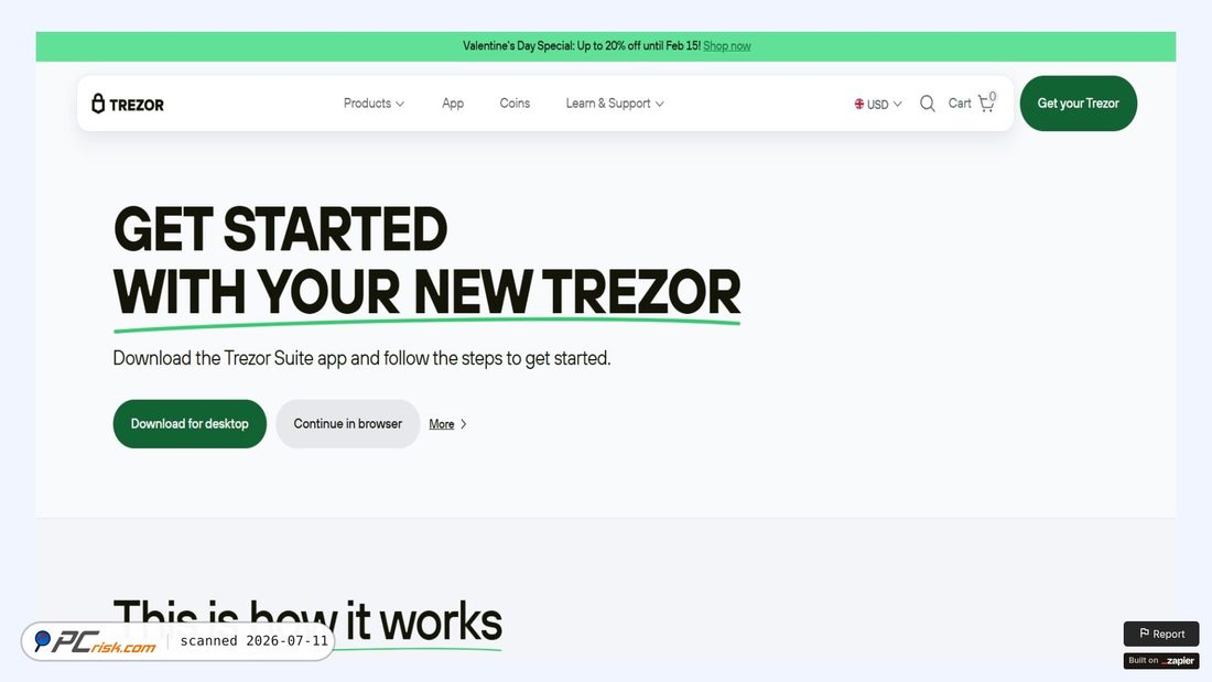 Screenshot of ledgersttret.zapier.app