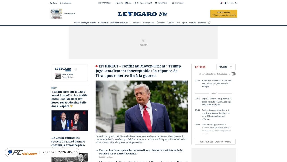 Capture d’écran de lefigaro.fr