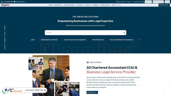 legaldev.in screenshot