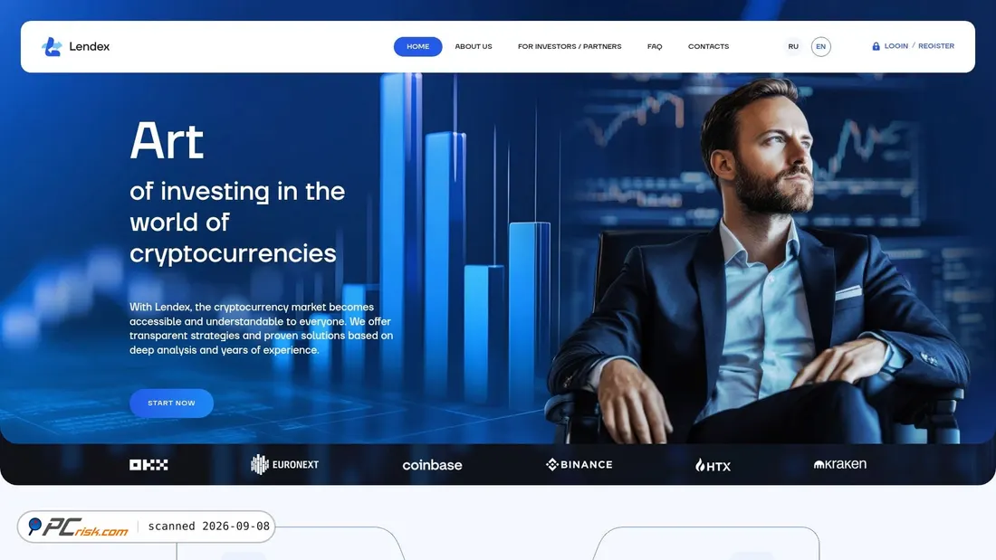 Screenshot of lendex.me