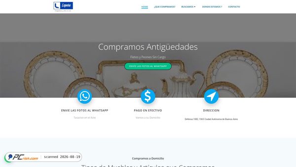 leporeantiguedades.com Screenshot