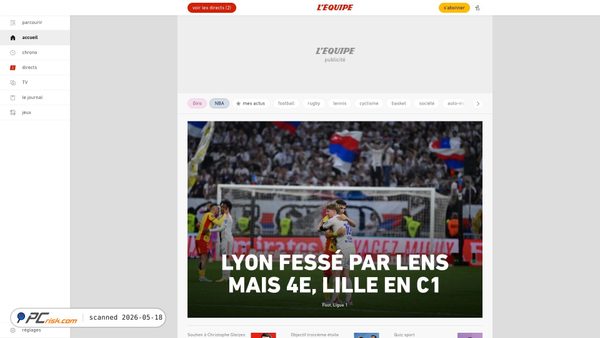 lequipe.fr screenshot