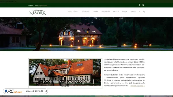 lesniczowka-nibork.pl screenshot
