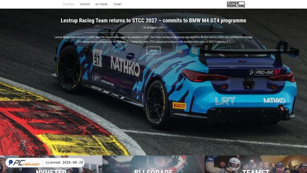 lestrupracingteam.se Screenshot