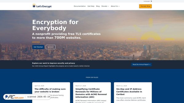 letsencrypt.org screenshot