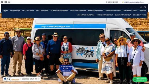letsexploreegypttravel.com screenshot