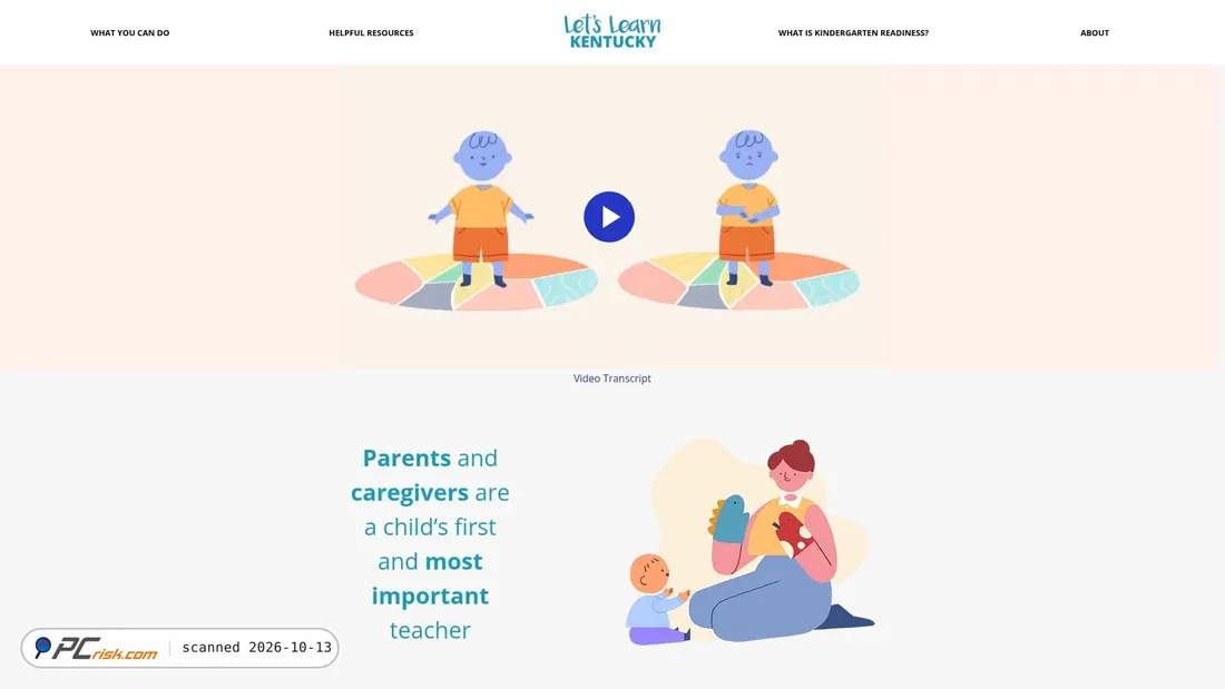 Captura de ecrã de letslearnky.org