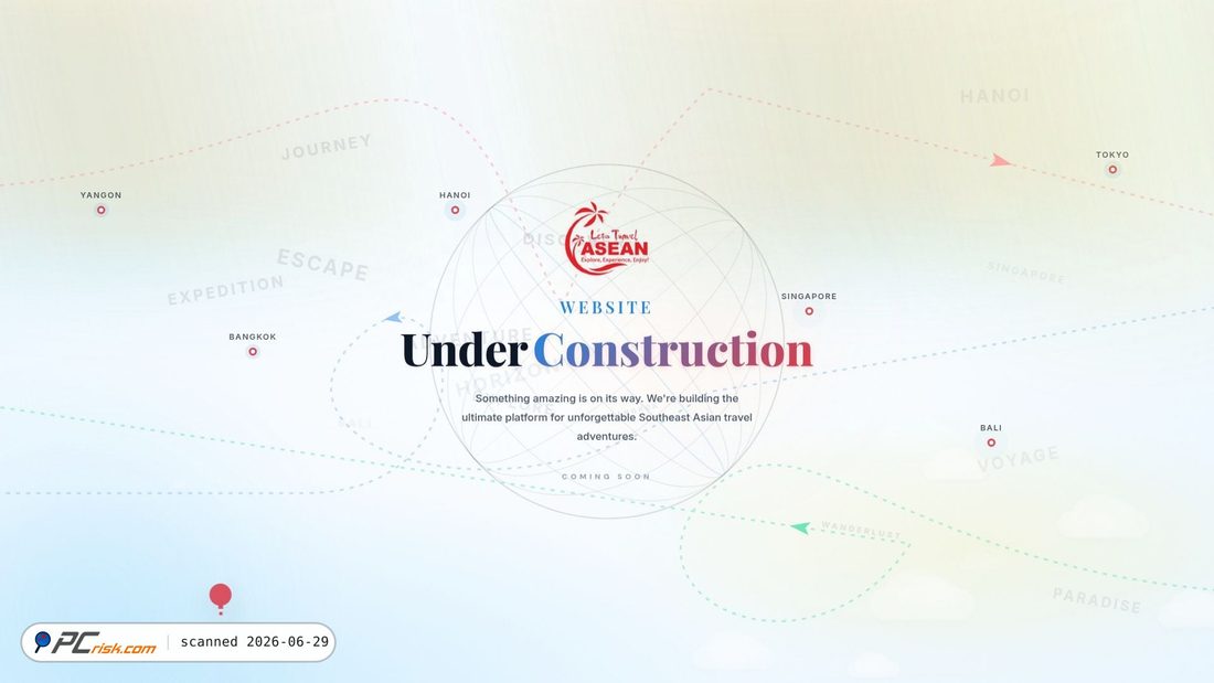 Screenshot of letstravelasean.com