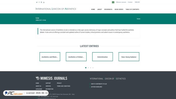 lexicon.mimesisjournals.com screenshot