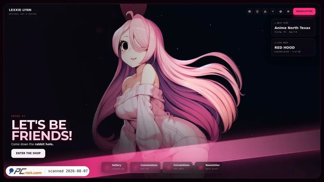 Screenshot of lexxie.co