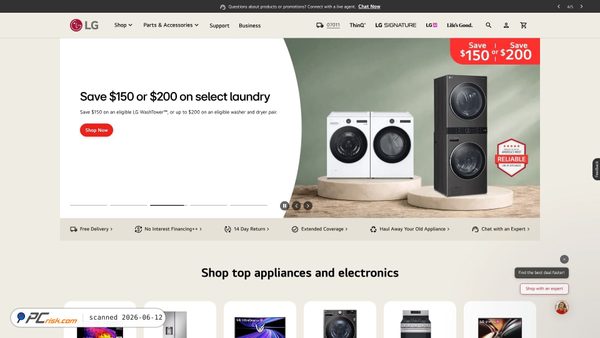 lg.com screenshot