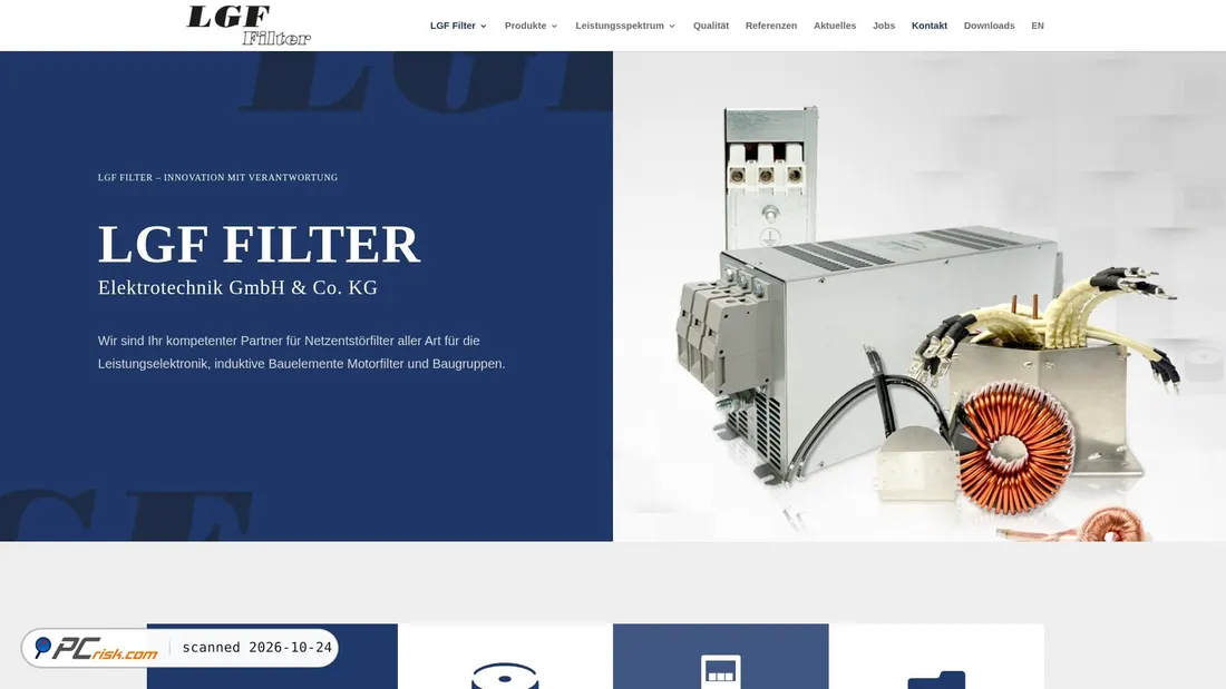 Screenshot of lgf-filter.de