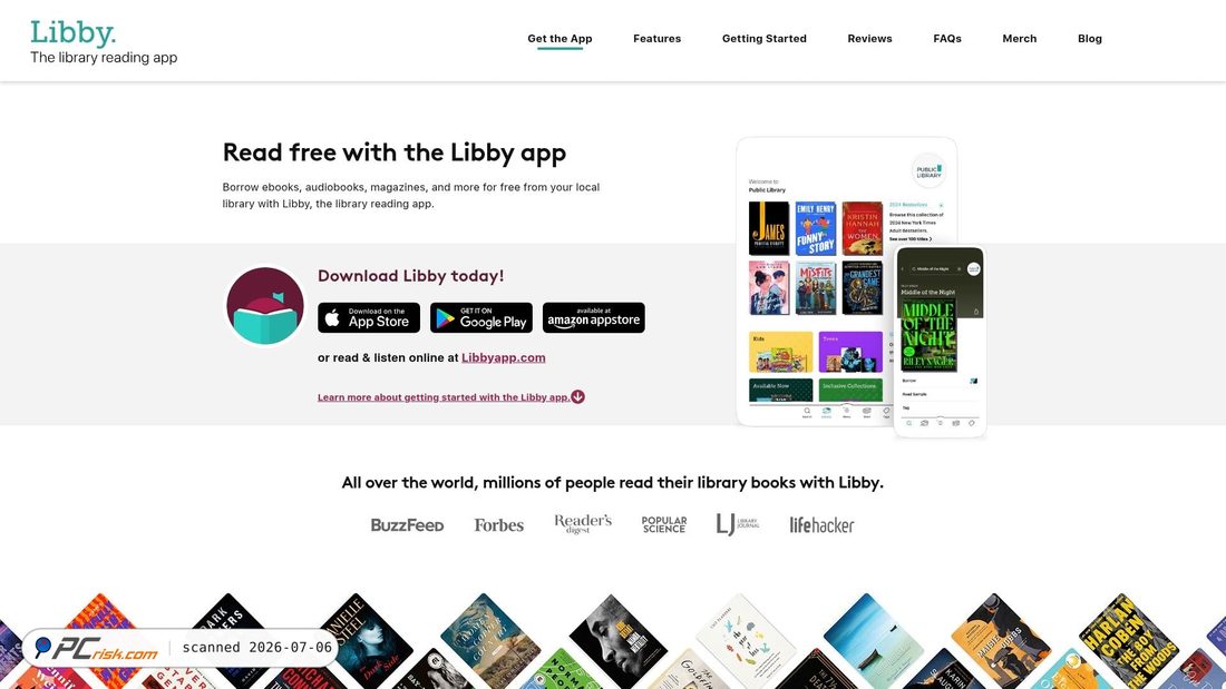 Screenshot of libbyshelf.com