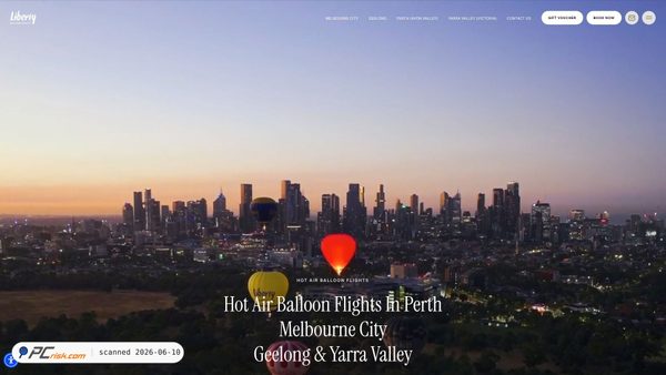 libertyballoonflights.com.au screenshot