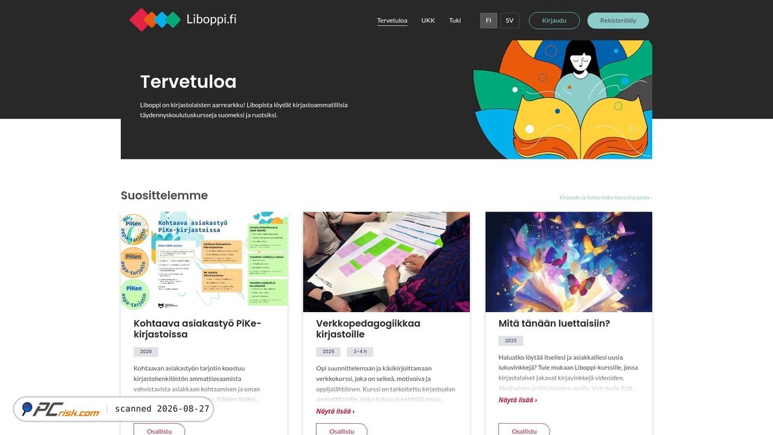 Screenshot von liboppi.fi
