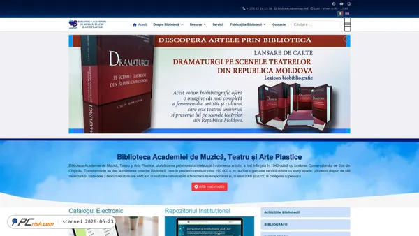 library.amtap.md screenshot