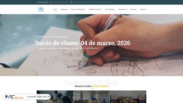 liceosanroque.cl screenshot