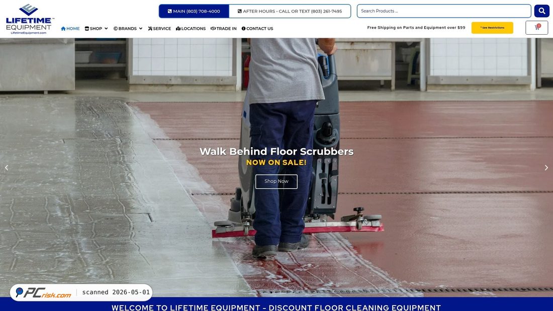 Screenshot van lifetimeequipment.com