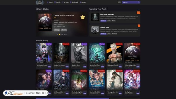 lightnovelworld.net screenshot
