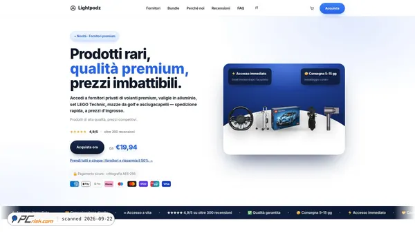lightpodz.store screenshot
