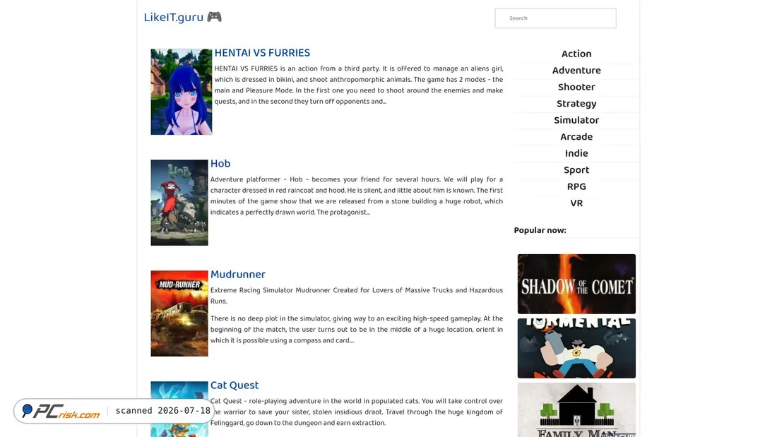 Screenshot of likeit.guru
