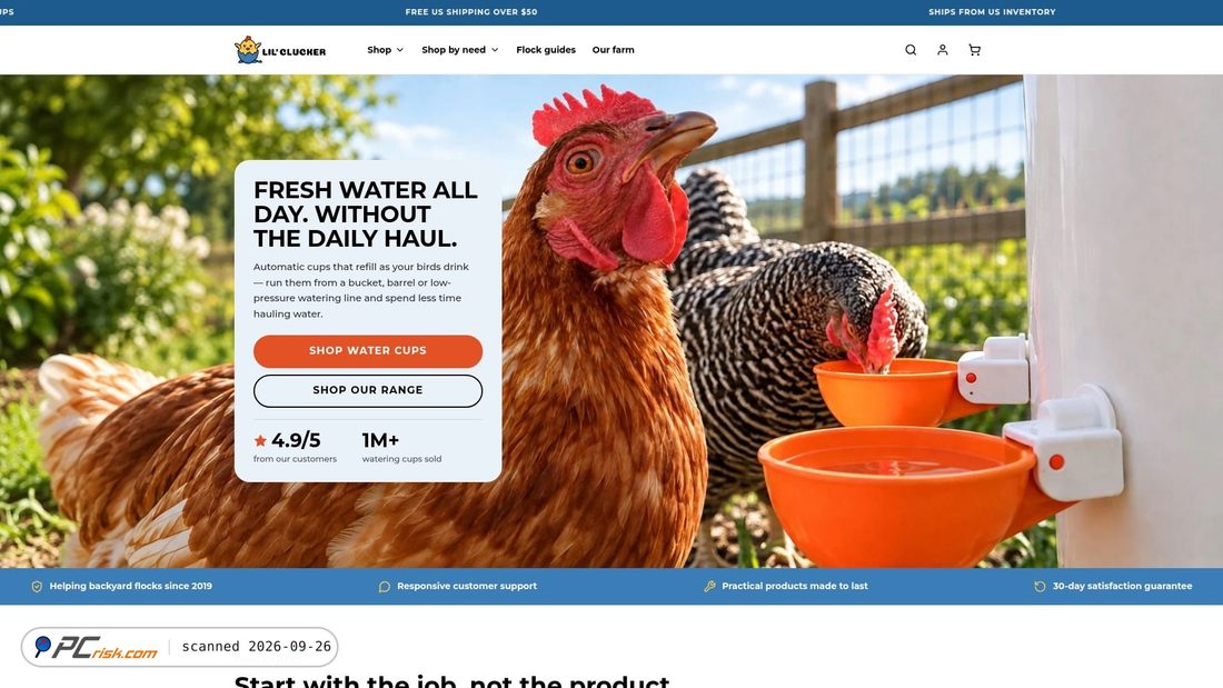Captura de ecrã de lilclucker.com