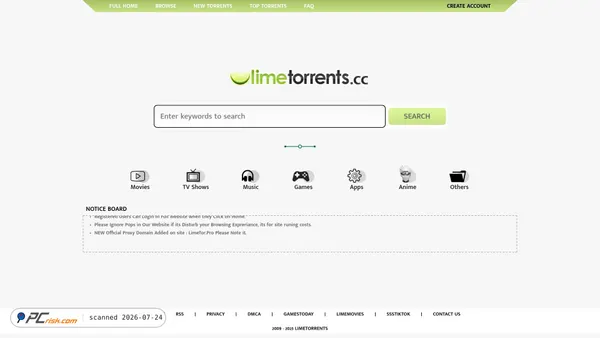 limetorrents.fun screenshot