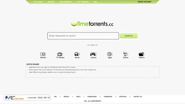 limetorrents.fun screenshot