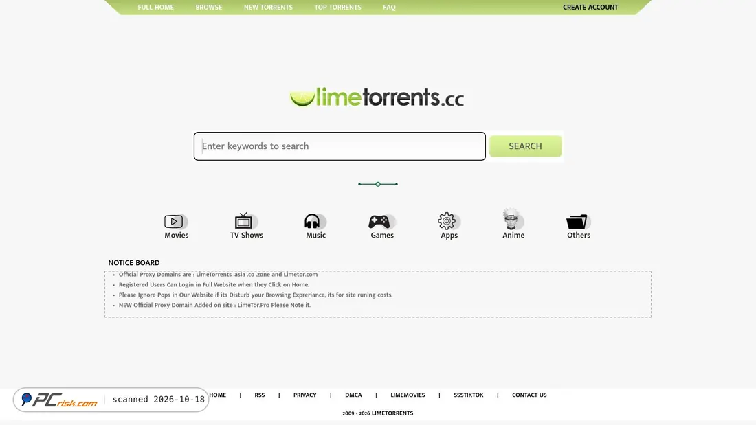 Is limetorrents.fun Safe? Security Scan Report | PCrisk