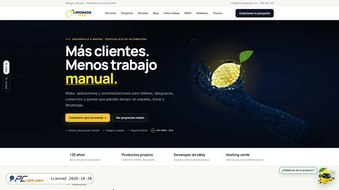 Captura de pantalla de limonadaweb.com