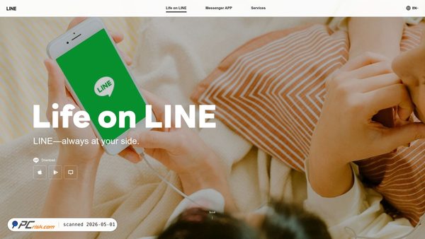 line.me screenshot
