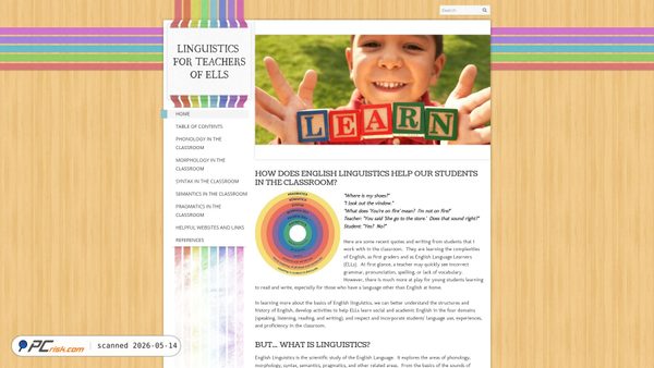 linguisticsforteachersofells.weebly.com screenshot