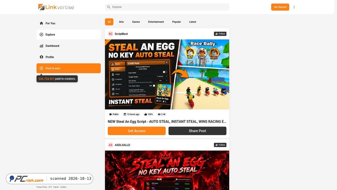 Zrzut ekranu link-target.net