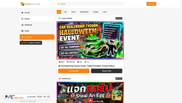 link-target.net Screenshot