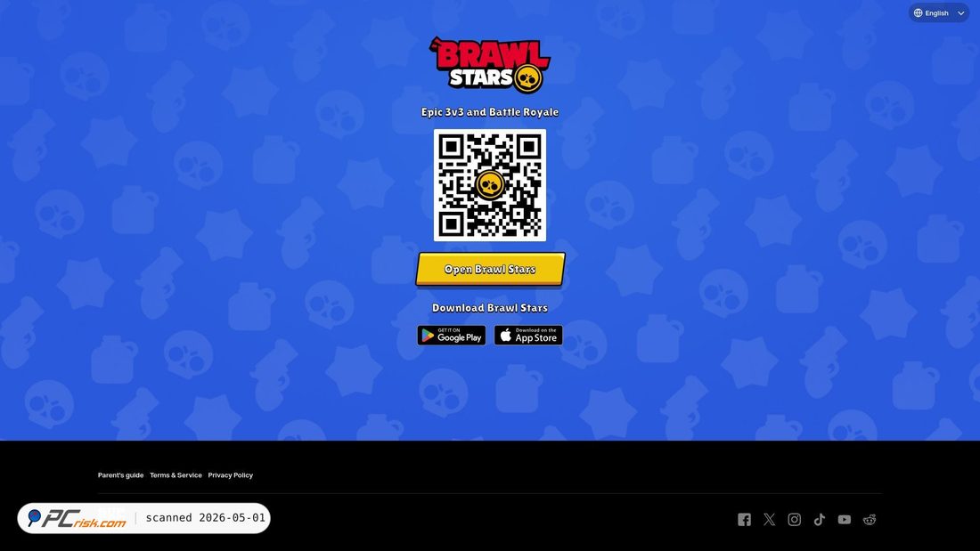 Zrzut ekranu link.brawlstars.com