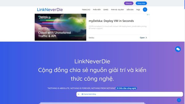 linkneverdie.net Screenshot