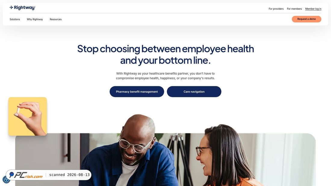 Screenshot of links.rightwayhealthcare.com
