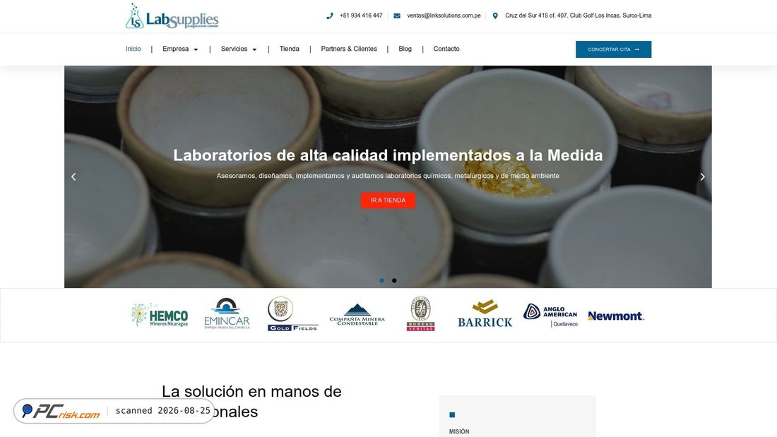 Screenshot of linksolutions.com.pe