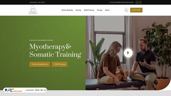lionsbreathwellness.com.au screenshot